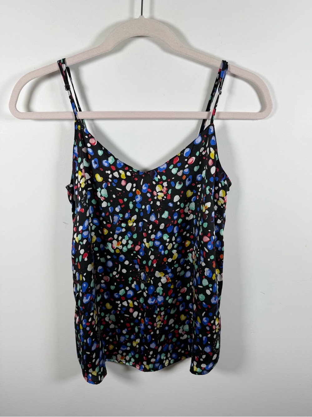 STELLA MCCARTNEY | Multi-Color Speckled Silk Camisole Tank Top Size S